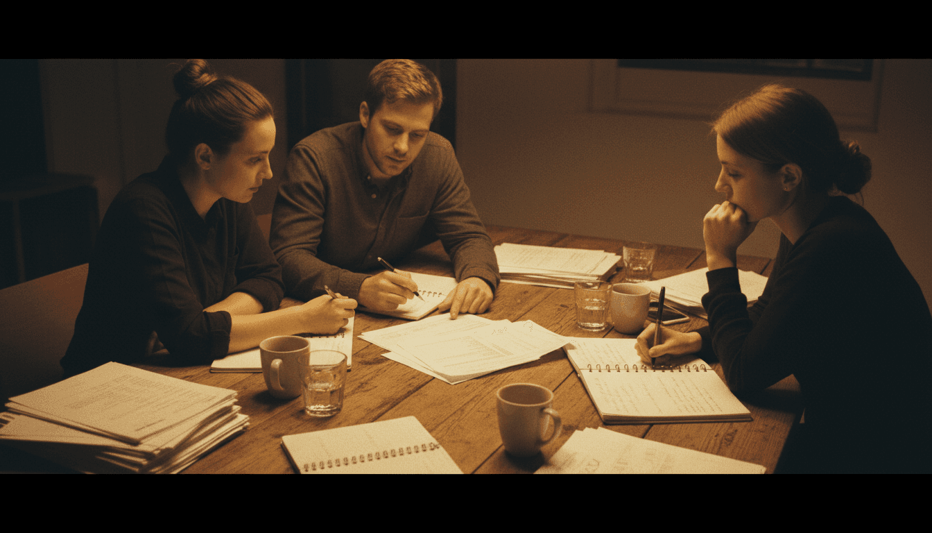 Founder team planning post-investment strategy